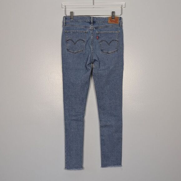Levi's 711 Skinny Light Wash Mid Rise Ankle Jeans Women's 27 - Picture 5 of 12